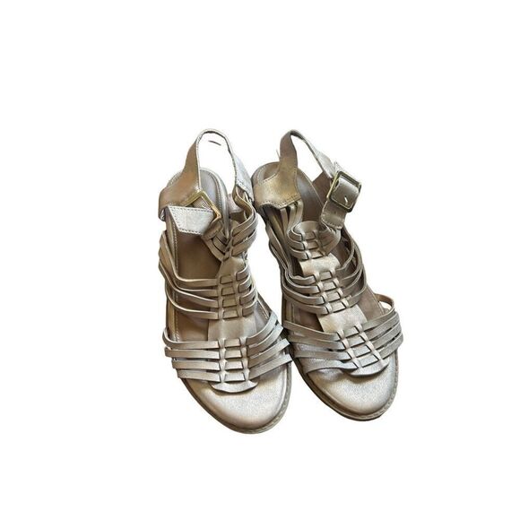 Gladiator sandals Emily womens metalic gold size 10 - Picture 3 of 6